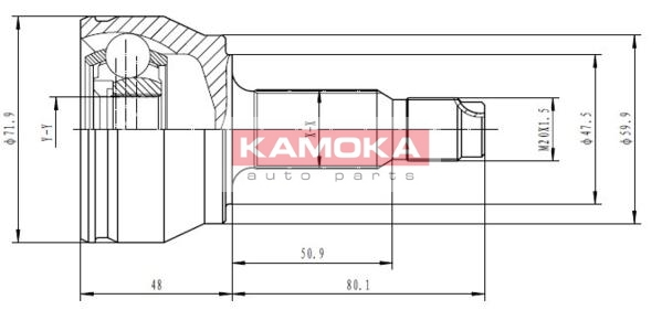 KAMOKA 6348 Gelenksatz,...