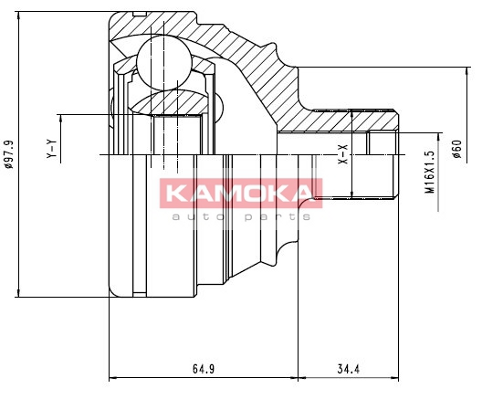 KAMOKA 6426 Gelenksatz,...