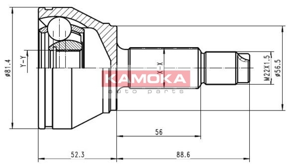 KAMOKA 6708 Sada kloubů,...