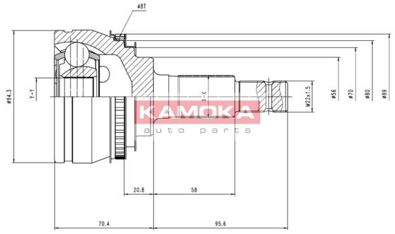 KAMOKA 6788 Gelenksatz,...