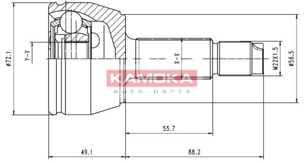 KAMOKA 6802 Gelenksatz,...