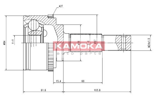 KAMOKA 6844 Gelenksatz,...