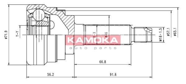 KAMOKA 7052 Sada kloubů,...