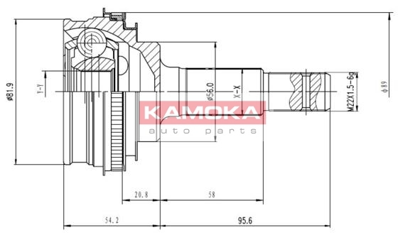 KAMOKA 7108 Gelenksatz,...