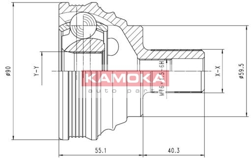 KAMOKA 7338 Gelenksatz,...