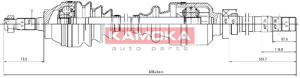 KAMOKA CT1138935 Antriebswelle