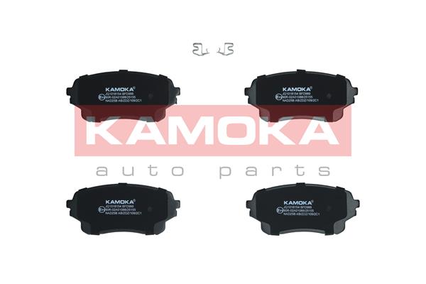 KAMOKA JQ1018154 Bremsbelagsatz, Scheibenbremse