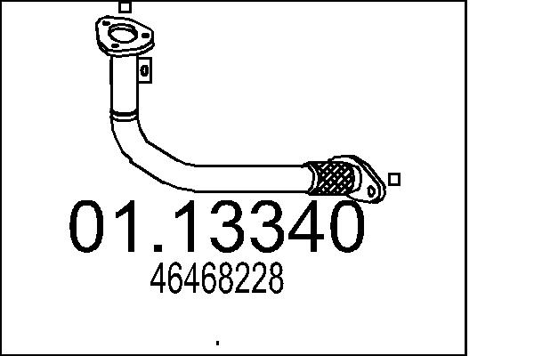 MTS 01.13340 Výfuková trubka