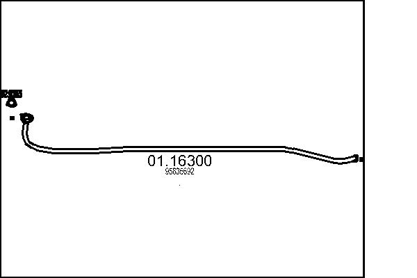 MTS 01.16300 Tubo gas scarico