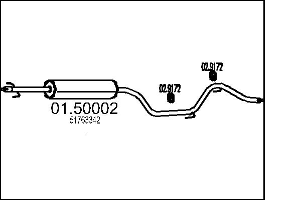 MTS 01.50002 Stredni tlumic...