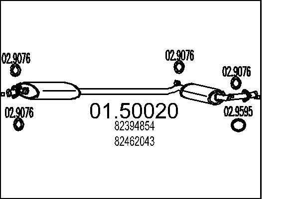 MTS 01.50020 Stredni tlumic...