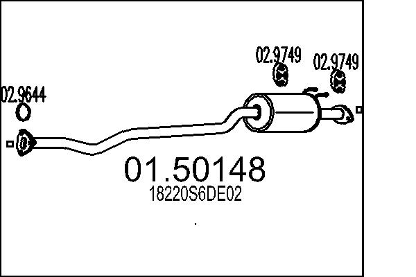 MTS 01.50148 Stredni tlumic...