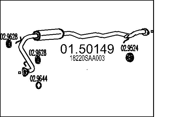 MTS 01.50149 Stredni tlumic...