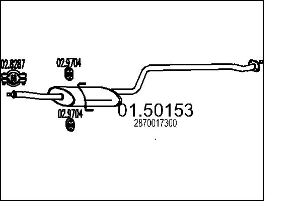 MTS 01.50153 Stredni tlumic...