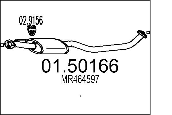 MTS 01.50166 Stredni tlumic...