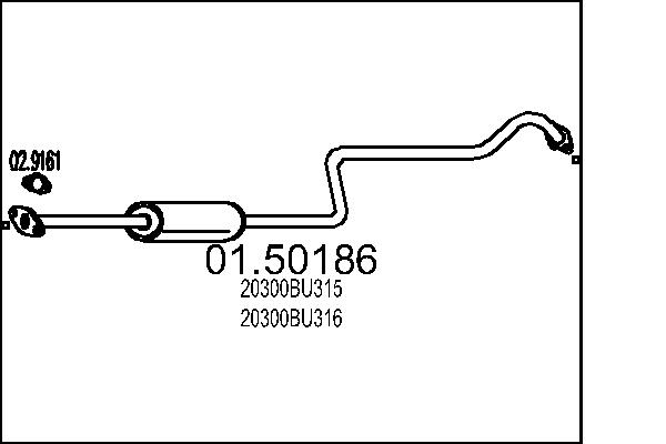 MTS 01.50186 Stredni tlumic...