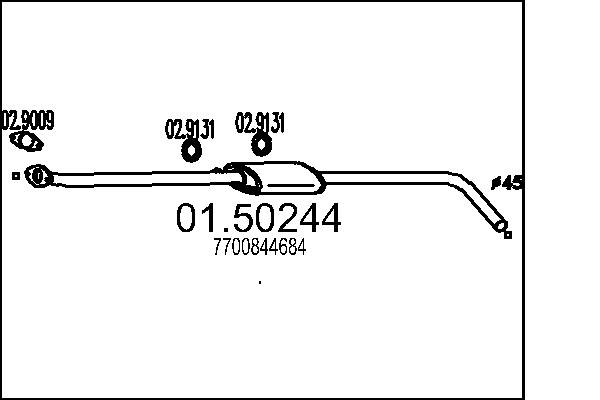 MTS 01.50244 Stredni tlumic...