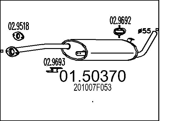 MTS 01.50370 Stredni tlumic...