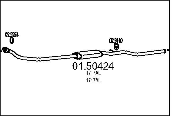 MTS 01.50424 Stredni tlumic...