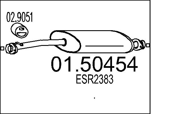 MTS 01.50454 Stredni tlumic...