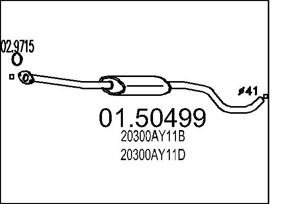 MTS 01.50499 Stredni tlumic...