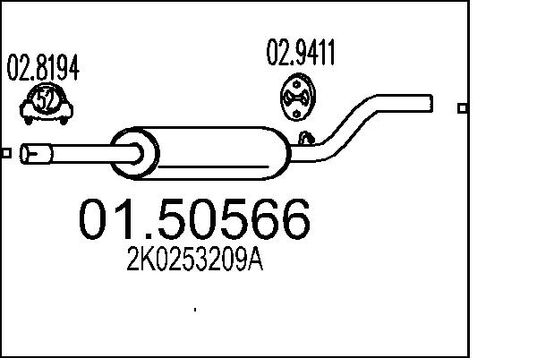 MTS 01.50566 Stredni tlumic...