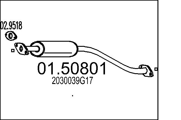 MTS 01.50801 Stredni tlumic...