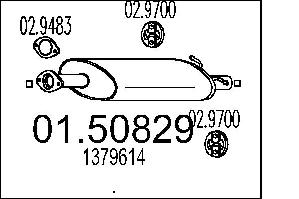 MTS 01.50829 Stredni tlumic...