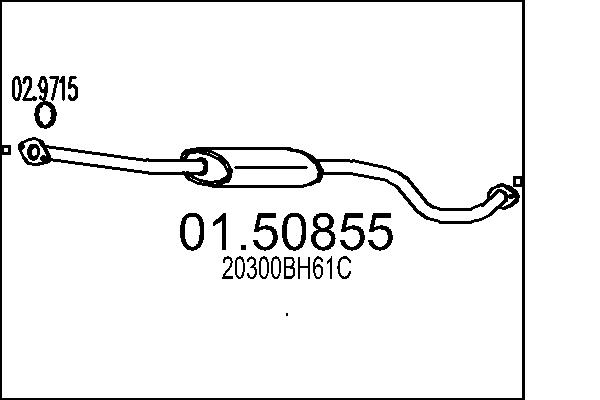 MTS 01.50855 Stredni tlumic...