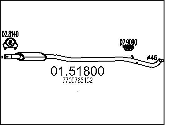 MTS 01.51800 Stredni tlumic...