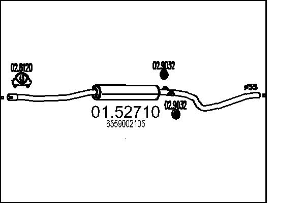 MTS 01.52710 Stredni tlumic...