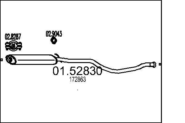 MTS 01.52830 Stredni tlumic...