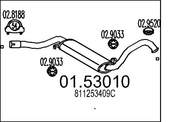 MTS 01.53010 Stredni tlumic...