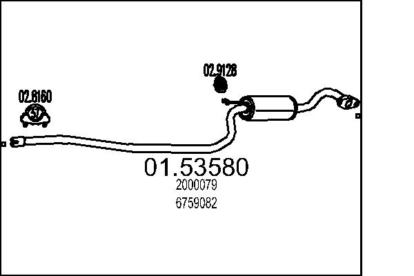 MTS 01.53580 Stredni tlumic...