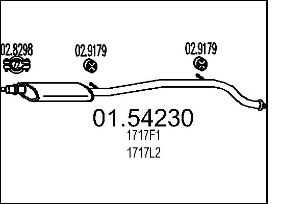 MTS 01.54230 Stredni tlumic...