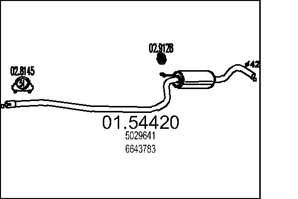 MTS 01.54420 Stredni tlumic...