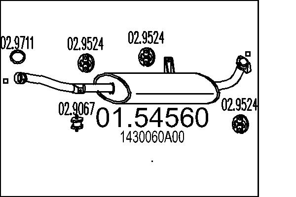 MTS 01.54560 Stredni tlumic...