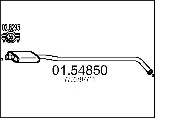 MTS 01.54850 Stredni tlumic...