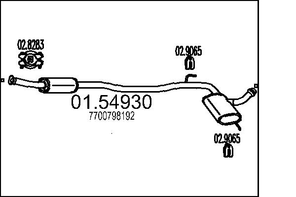 MTS 01.54930 Stredni tlumic...