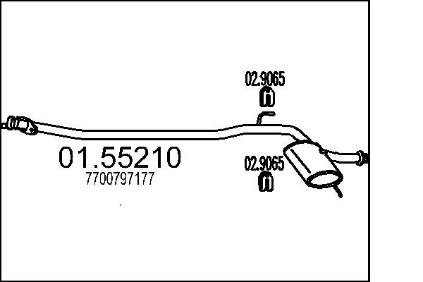 MTS 01.55210 Stredni tlumic...