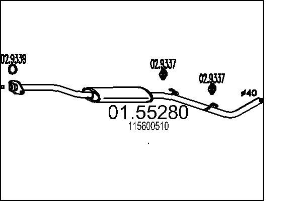 MTS 01.55280 Stredni tlumic...