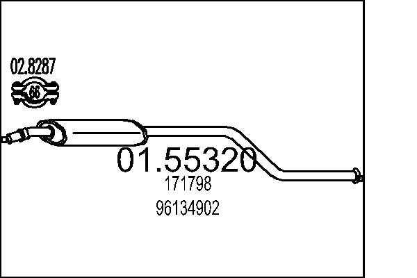 MTS 01.55320 Stredni tlumic...