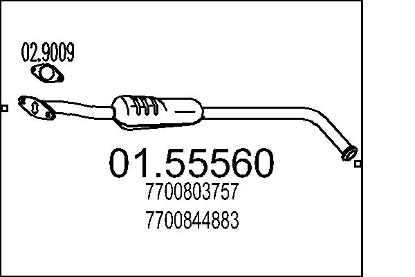 MTS 01.55560 Stredni tlumic...