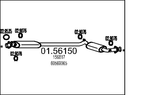 MTS 01.56150 Stredni tlumic...