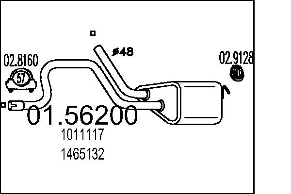 MTS 01.56200 Stredni tlumic...