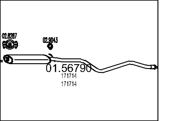 MTS 01.56790 Stredni tlumic...