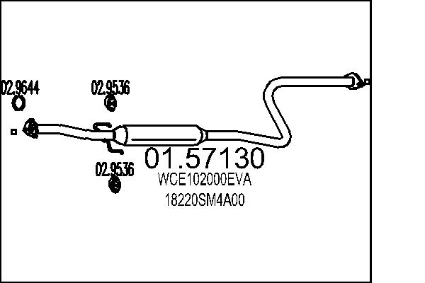 MTS 01.57130 Stredni tlumic...