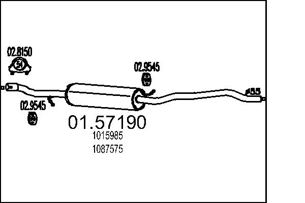 MTS 01.57190 Stredni tlumic...