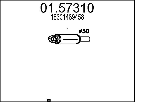 MTS 01.57310 Stredni tlumic...