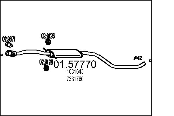 MTS 01.57770 Stredni tlumic...